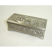 12.9X6X4.5cm China Manufacturer Jewelry Set Box, Metal Jewelry Box